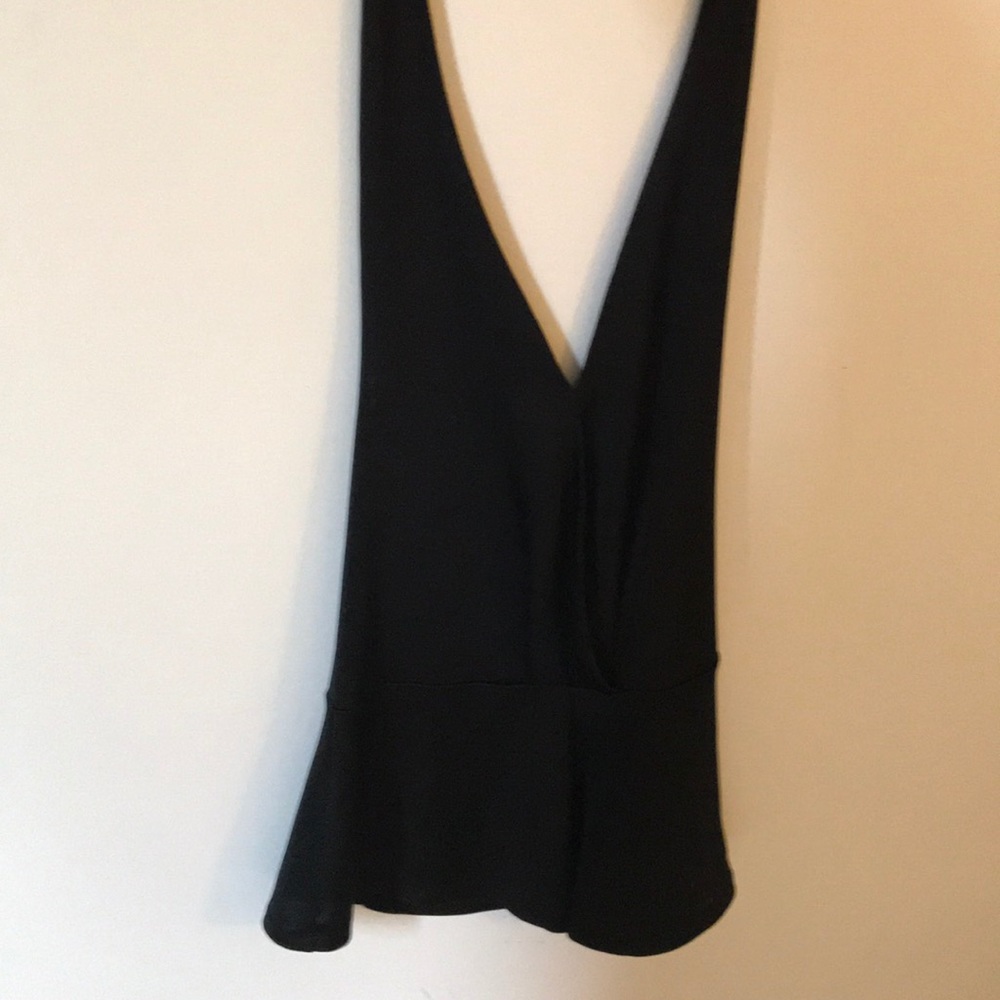 Urban Outfitters Black (Backless) Halter Top